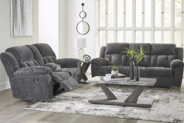 Frohn Graphite 2 Piece Reclining Sofa & Loveseat Set