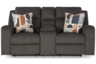 Kanlow Dusk Reclining Loveseat With Console