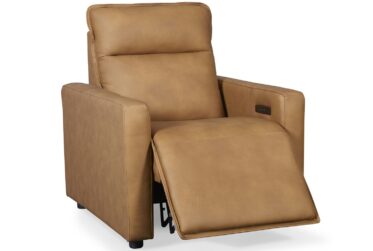 Adell Saddle Leather Power Recliner