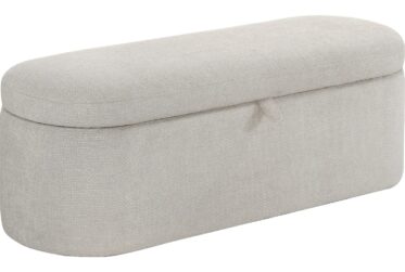 Philipa Oatmeal Storage Bench