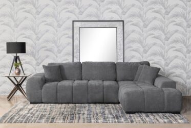 Octavia Charcoal 2-Piece Sectional