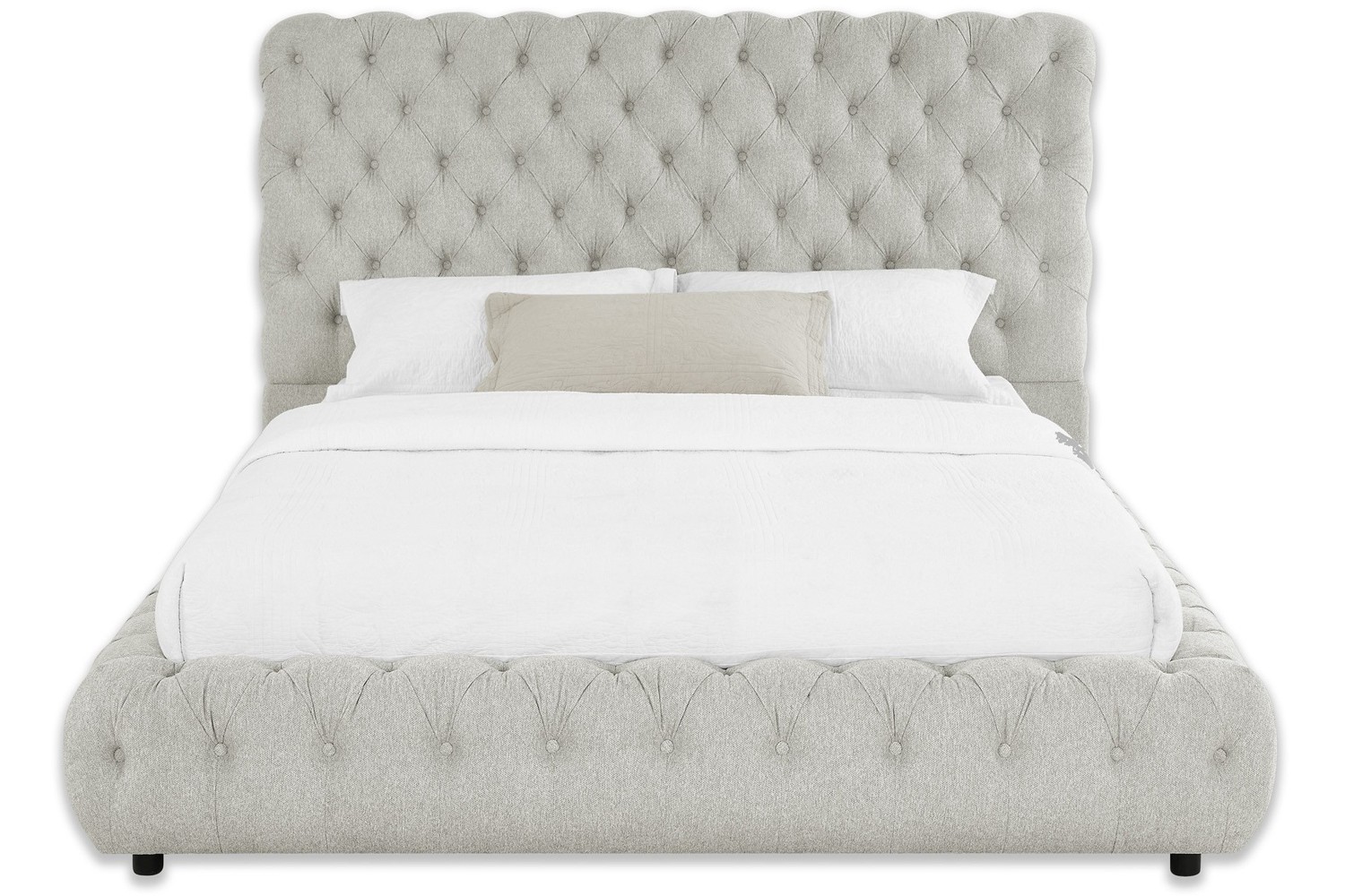 Flory Dove King Upholstered Bed