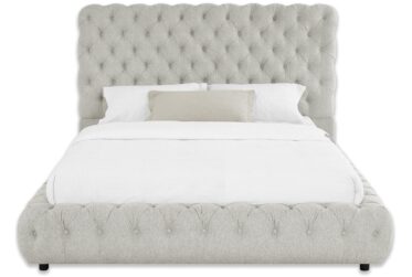 Flory Dove Queen Upholstered Bed