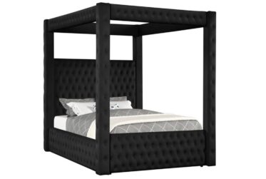 Annabelle Black King Canopy Bed