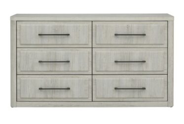Modern Play Natural White 6-Drawer Dresser