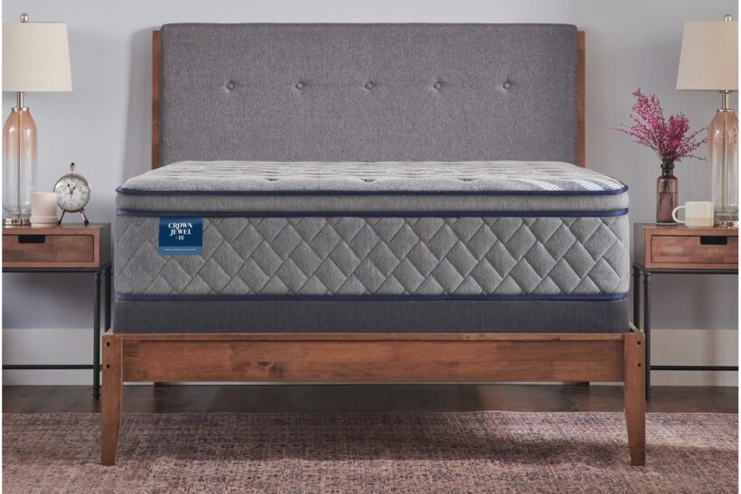 crown bed datype 青 Iroby Blue Polyester Fabric Twin Bed | Rooms to Go