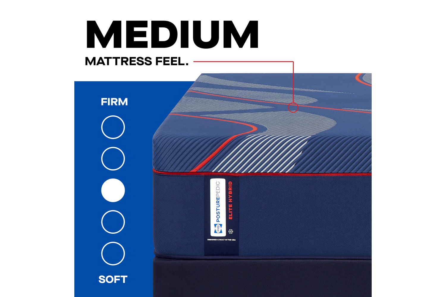 Albany 2.0 By Sealy Posturepedic® Elite Hybrid 13” Medium Twin XL