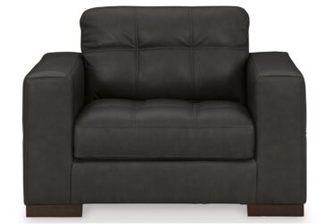 Luigi Thunder Leather Oversized Chair