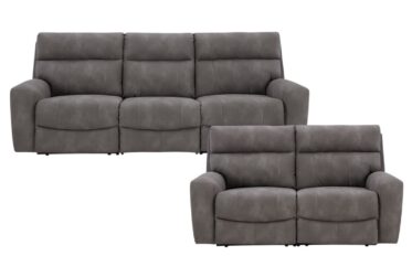 Next-Gen Durapella Slate Power Reclining 2 Piece Sofa & Loveseat Set