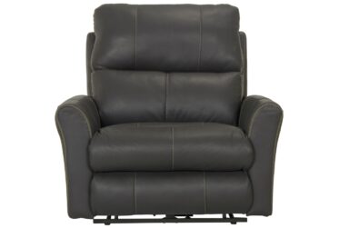 Fredda Anthracite Leather Power Recliner