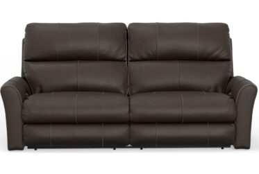 Fredda Coffee Leather Power Reclining Sofa