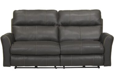 Fredda Anthracite Leather Power Reclining Sofa