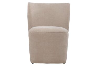 Kaleidoscope Wicker Accent Dining Chair With Casters