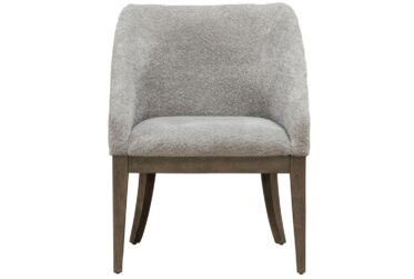 Cascade Falls Satin Espresso Upholstered Side Chair