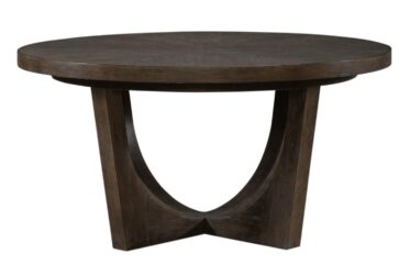 Cascade Falls Satin Espresso Round Dining Extension Table