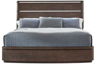 Cascade Falls Satin Espresso Queen Panel Bed