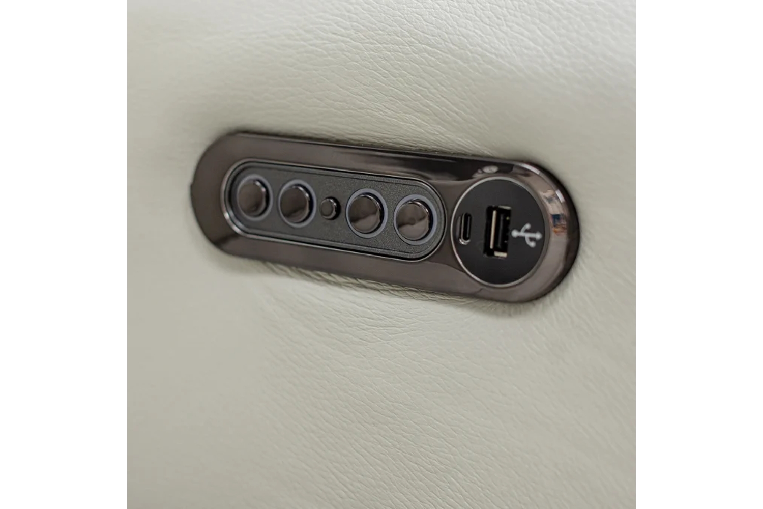 9005 Fog Leather 6-Piece Power Reclining Sectional - Georgia