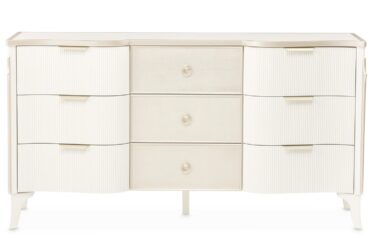 La Marisia Champagne & Pearl 9-Drawer Dresser By Michael Amini