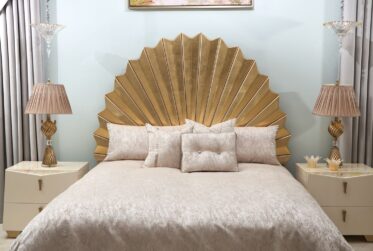 Fantosini Gold King Fan Bed By Michael Amini