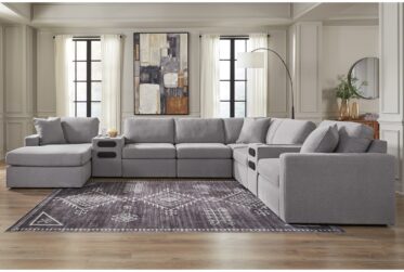 Modmax Granite 8-Piece Sectional With Audio System And Chaise