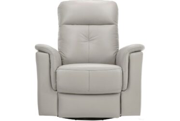 Bristow Silver Swivel Glider Reclining Chair
