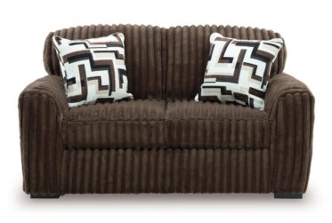 Midnight-Madness Chocolate Loveseat