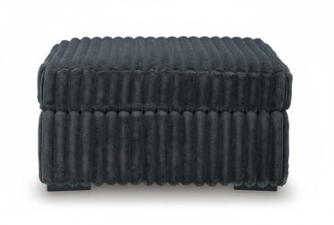 Midnight-Madness Gunmetal Oversized Ottoman