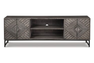 Treybrook Distressed Gray Accent Cabinet
