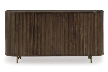 Amickly Dark Brown Accent Cabinet
