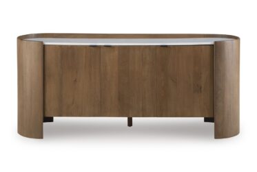 Fitzroy Brown/White Accent Cabinet