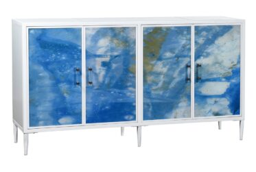 Austin Allen James Ocean Blue 4 Door Credenza