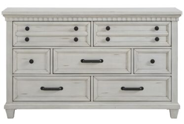 McCoy Antique White 7-Drawer Dresser