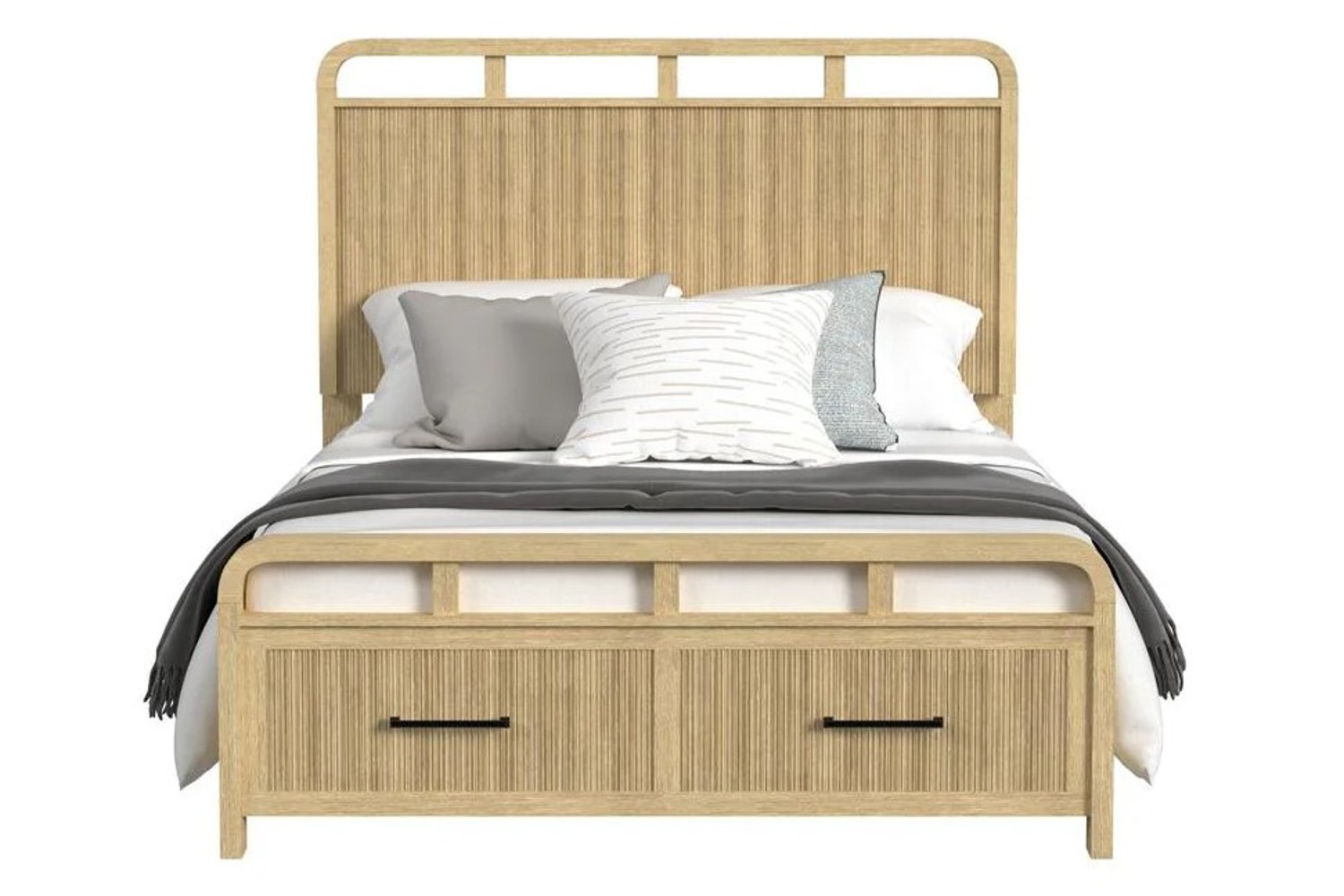 Ridgemont Natural Full Panel Storage Bed