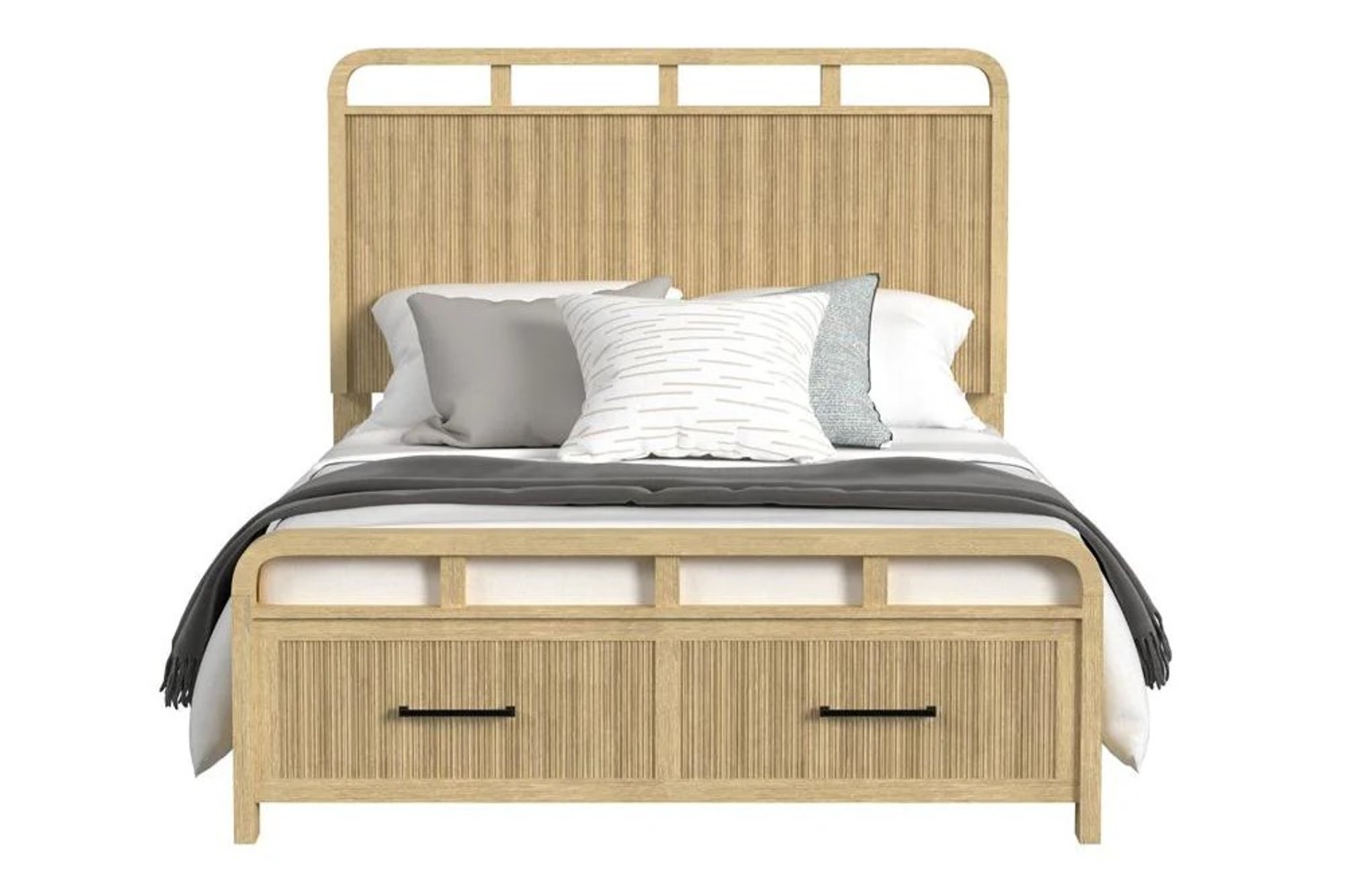Ridgemont Natural Queen Panel Storage Bed