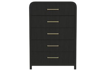 Ridgemont Black 5-Drawer Chest