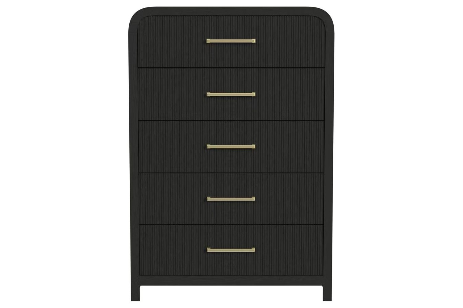 Ridgemont Black 5-Drawer Chest