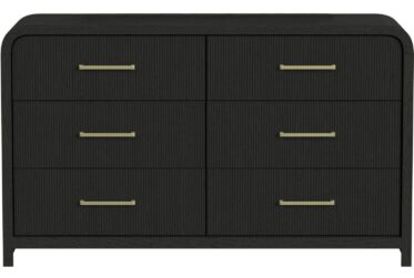 Ridgemont Black 6-Drawer Dresser