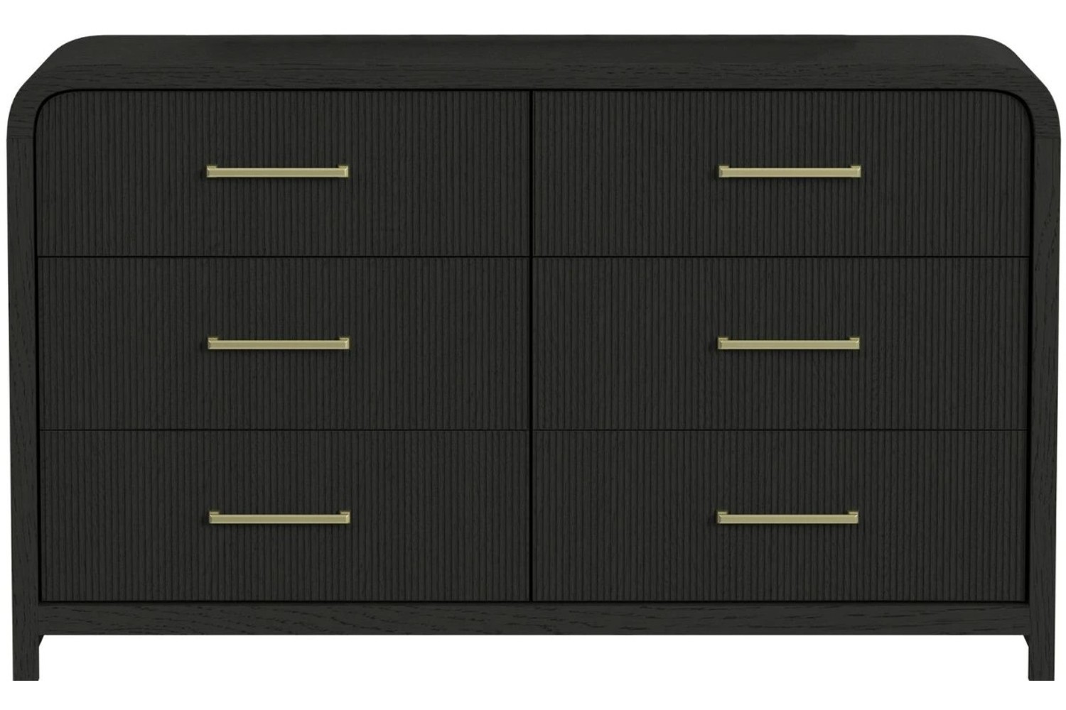 Ridgemont Black 6-Drawer Dresser