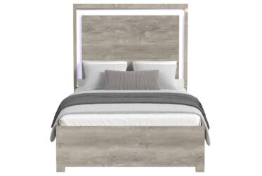 San Matteo Dual Tone Queen Bed With LED