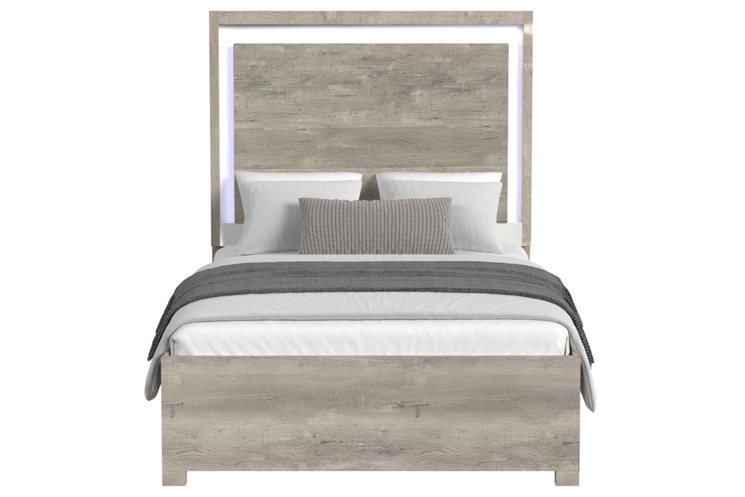 San Matteo Dual Tone Queen Bed With LED