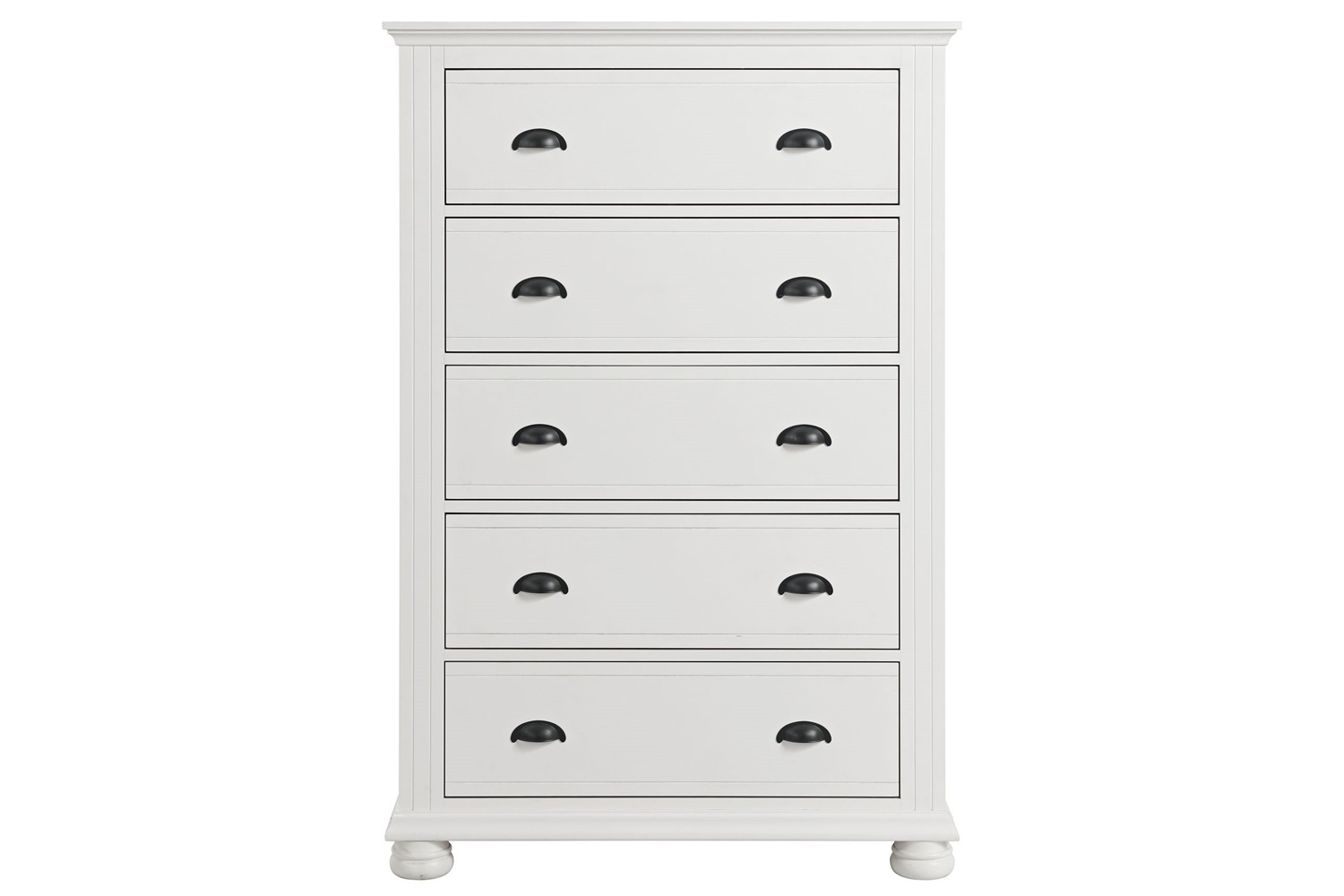 Kona White 5-Drawer Chest