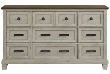 Farmington Washed Stone 9-Drawer Dresser