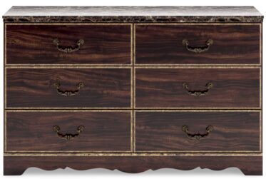 Glosmount Brown 6-Drawer Dresser