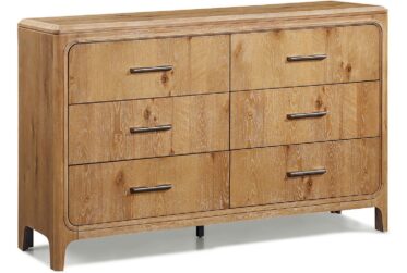 Westcott Cerused Natural 6-Drawer Dresser