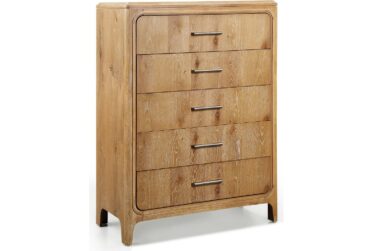 Westcott Cerused Natural 5-Drawer Chest
