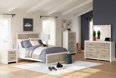 Charbitt Two-Tone Full 4 Piece Bedroom Set