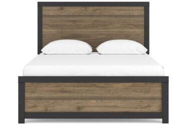 Vertani Two-Tone Queen Panel Bed