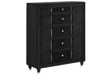 Armany Black 5-Drawer Dresser