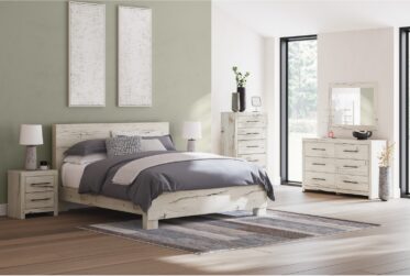 Lawroy Natural King 5 Piece Bedroom Set