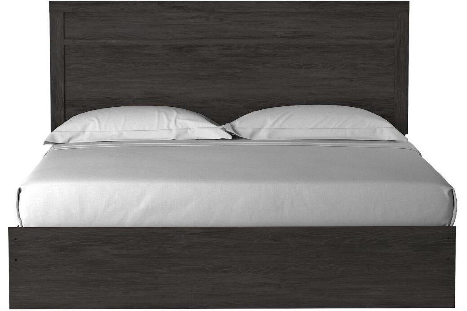 Belachime Charcoal King Panel Bed